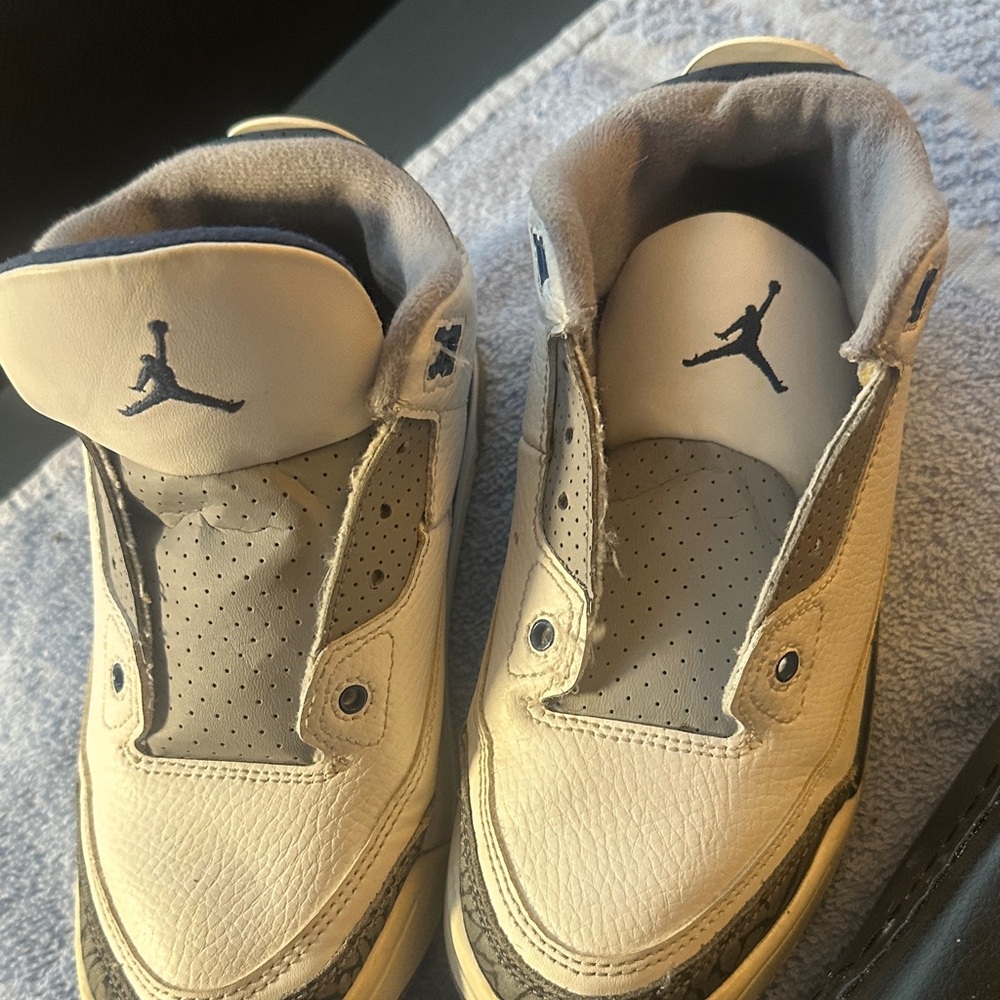 Jordan Kids White and Gray Sneakers